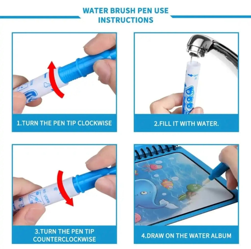 Magic Water Coloring Book for Kids