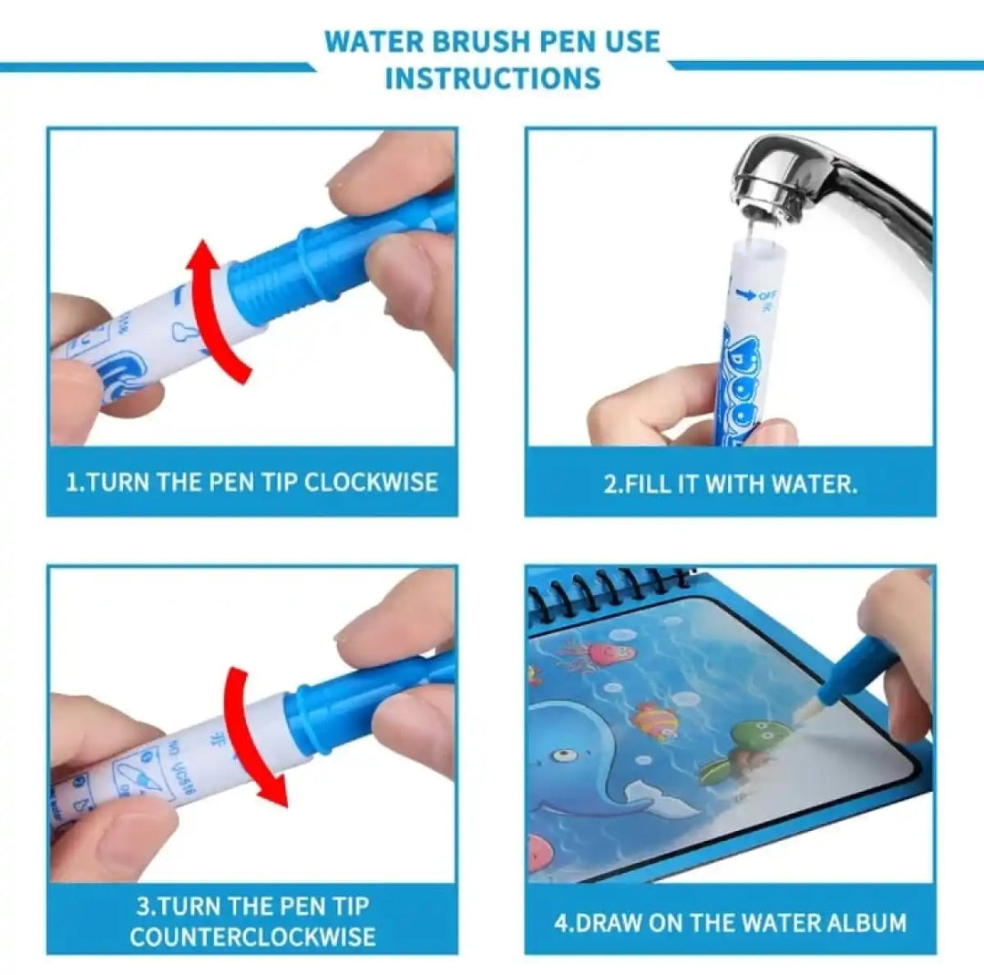 Magic Water Coloring Book for Kids