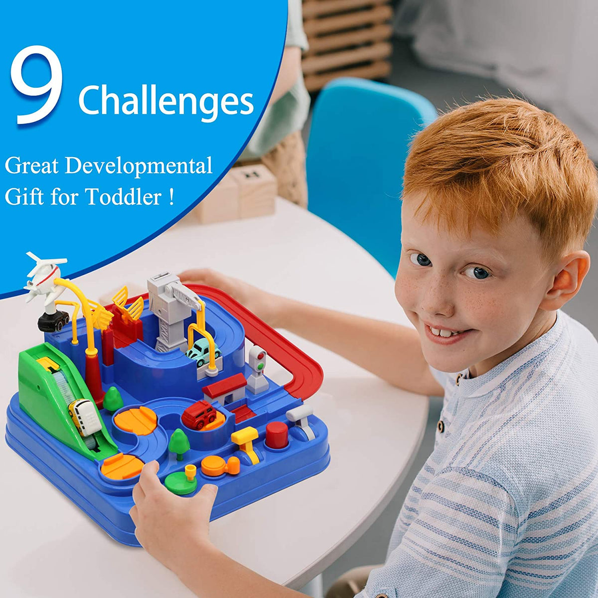 Car Adventure Toy Track Set for Kids