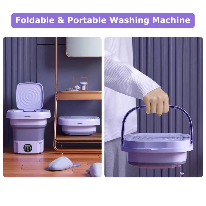 5l Portable Foldable Mini Washing Machine for Kids Clothes