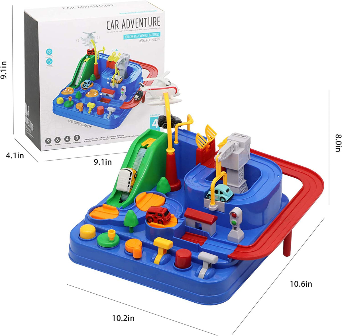 Car Adventure Toy Track Set for Kids