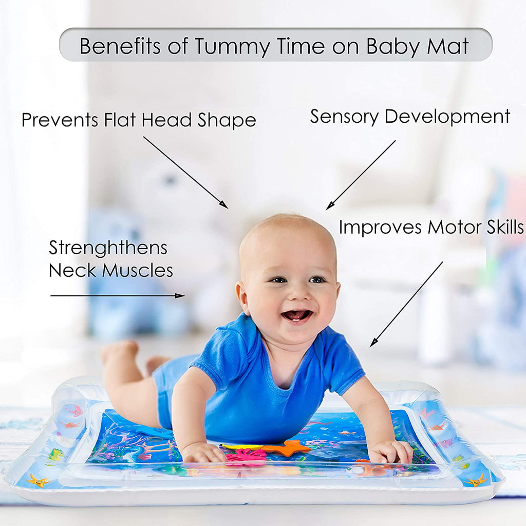 Inflatable Baby Water Play Mat | Tummy Time Activity Mat for Infants