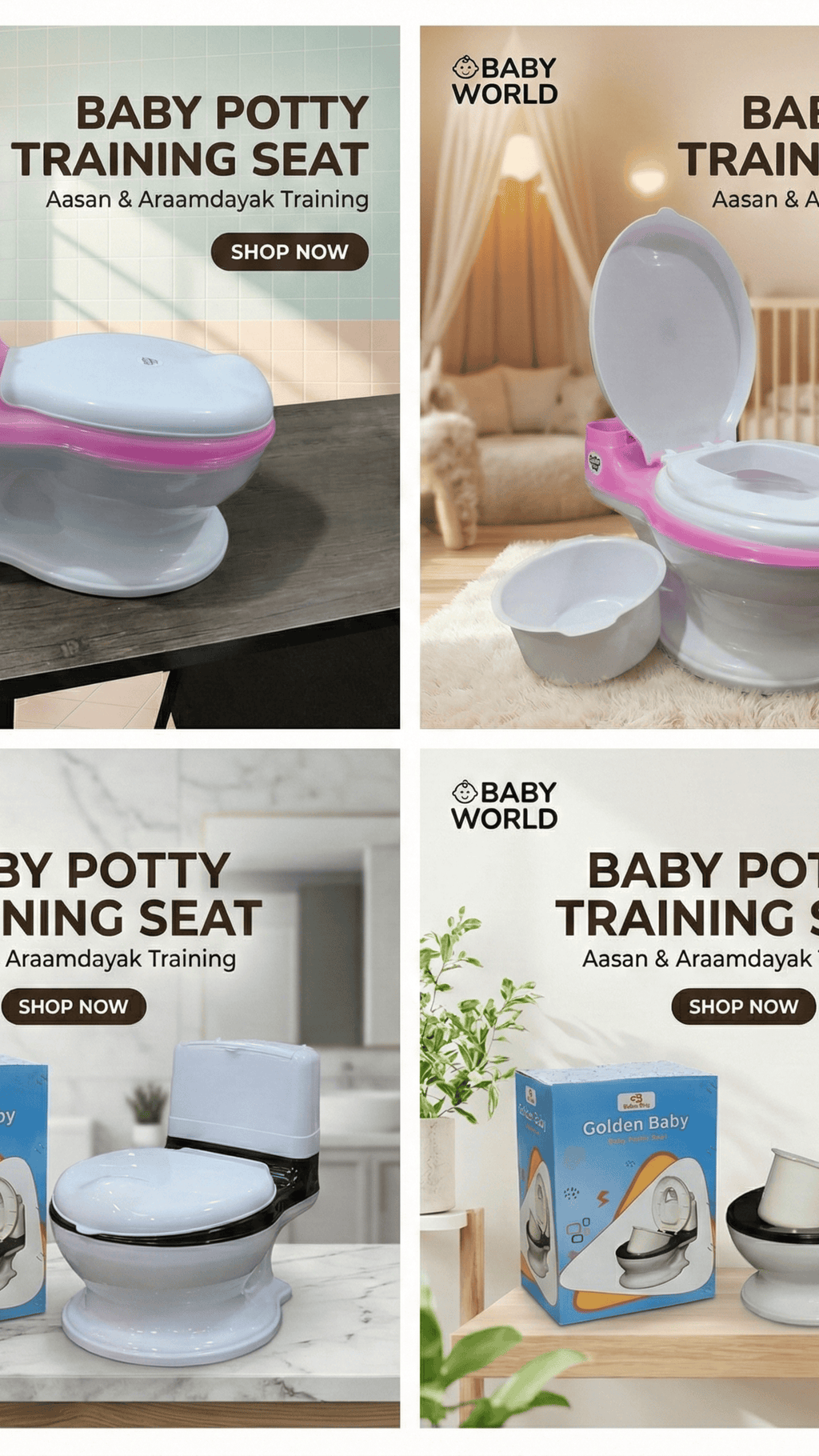 Kids Potty Training Toilet Seat | Baby Potty Chair with Lid
