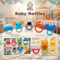 Baby Animal Rattle Teether Toy Set 8 pcs
