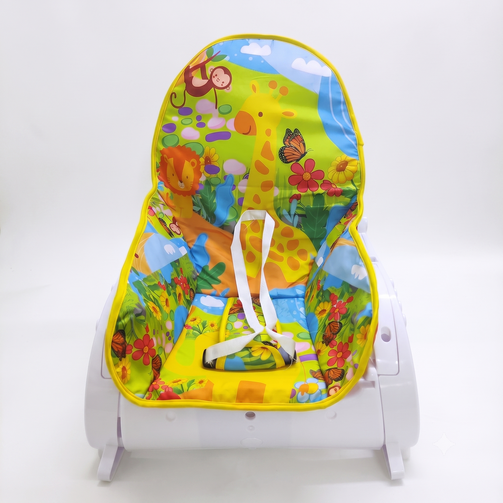 3-in-1 Baby Rocker Chair  Newborn to Toddler Feeding & Sleeping Seat