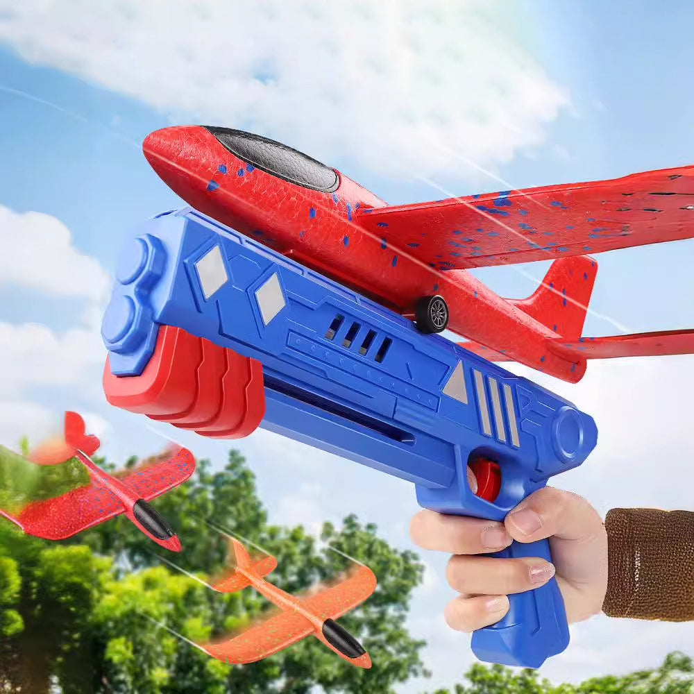 Airplane Launcher Gun for Kids | Outdoor Flying Toy ✈️