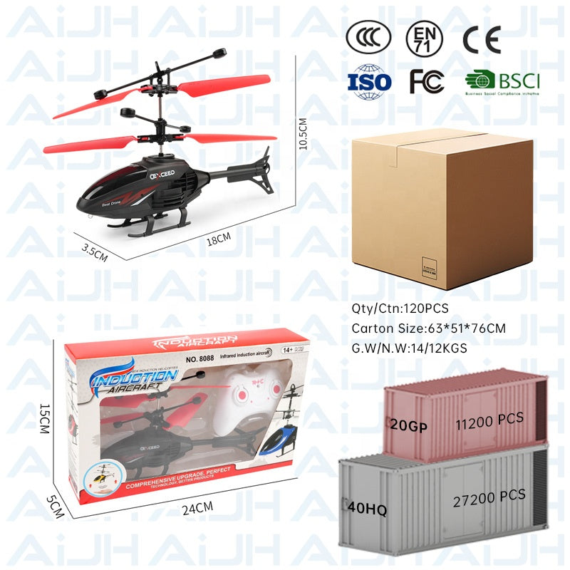 Remote Control Induction Flying Helicopter Toy