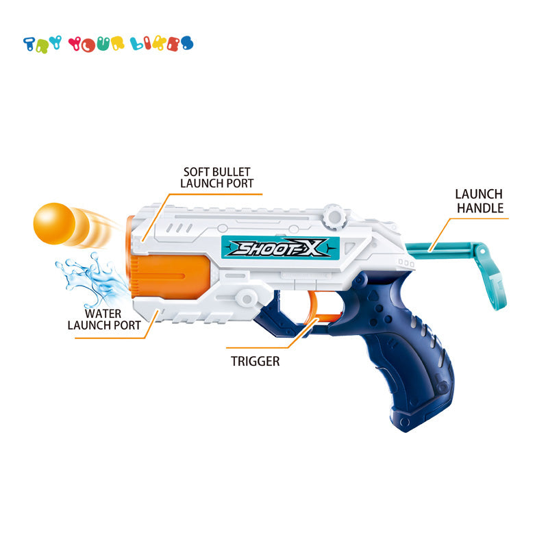 Soft Bullet & Water Blaster Gun for Kids 2-in-1