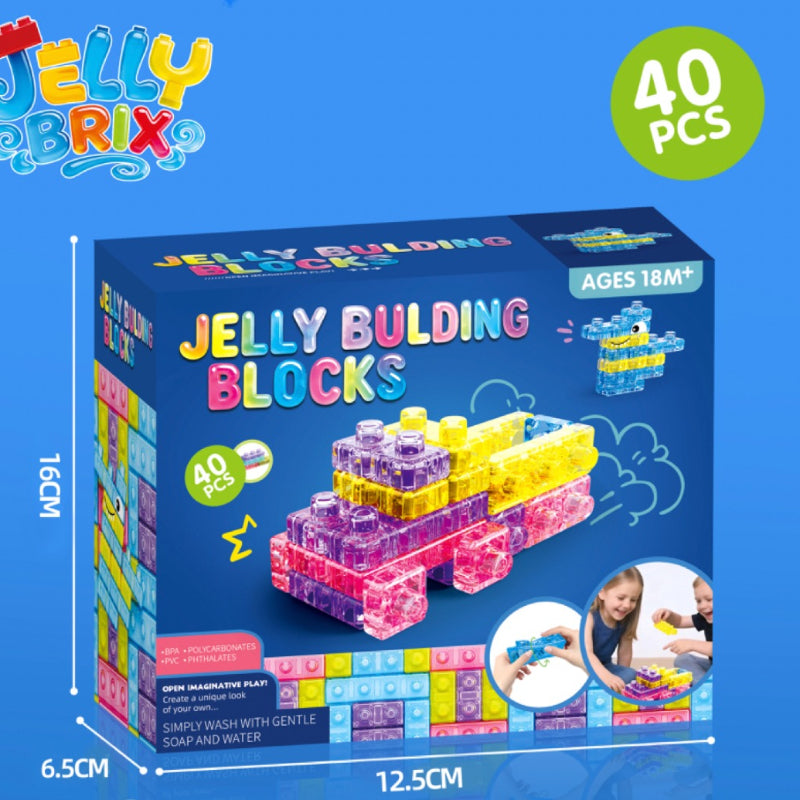 Jelly Brix Jelly Building Blocks 40 Pcs Set for Kids