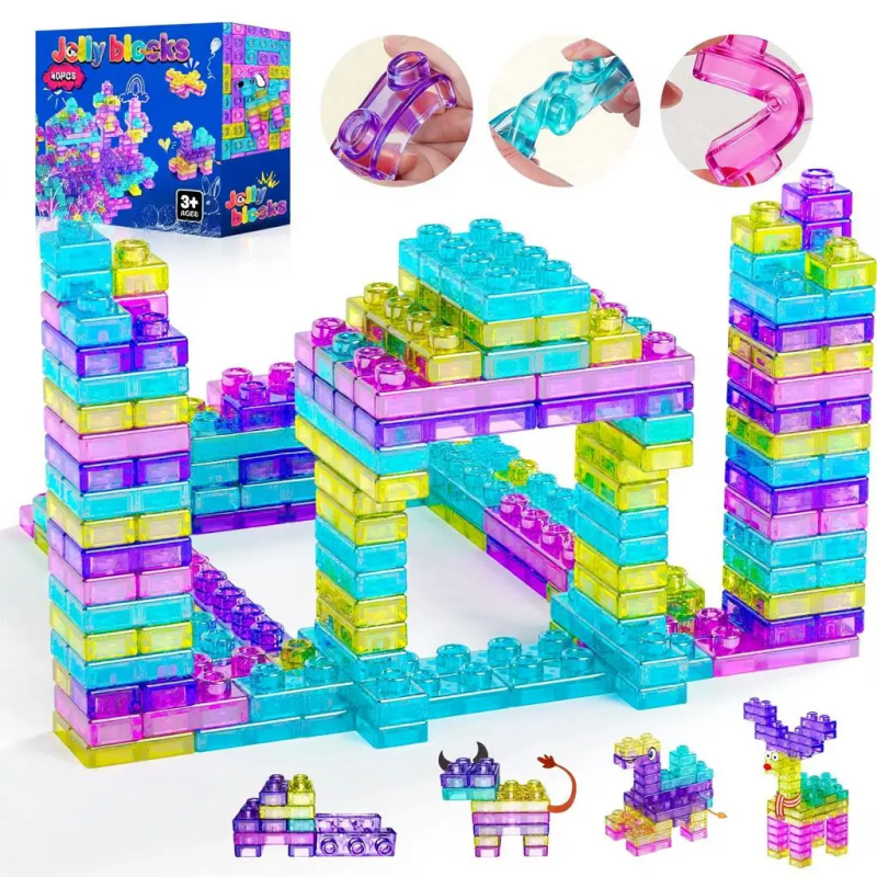 Jelly Brix Jelly Building Blocks 40 Pcs Set for Kids
