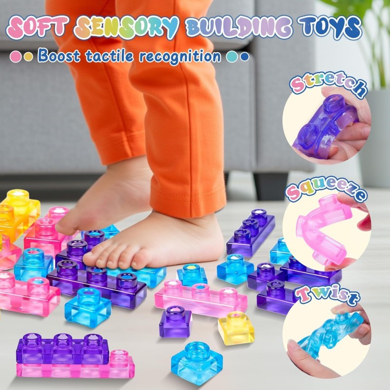 Jelly Brix Jelly Building Blocks 40 Pcs Set for Kids
