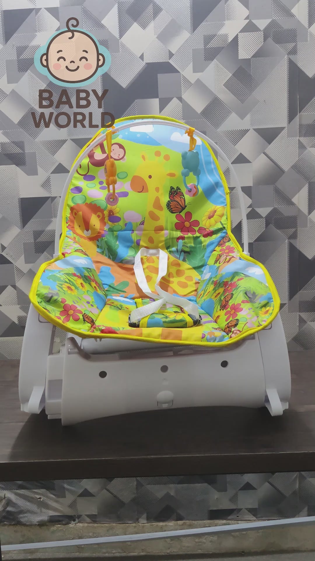 3-in-1 Baby Rocker Chair  Newborn to Toddler Feeding & Sleeping Seat